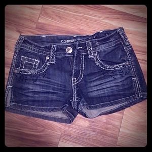 Cowgirl Tuff Denim Shorts